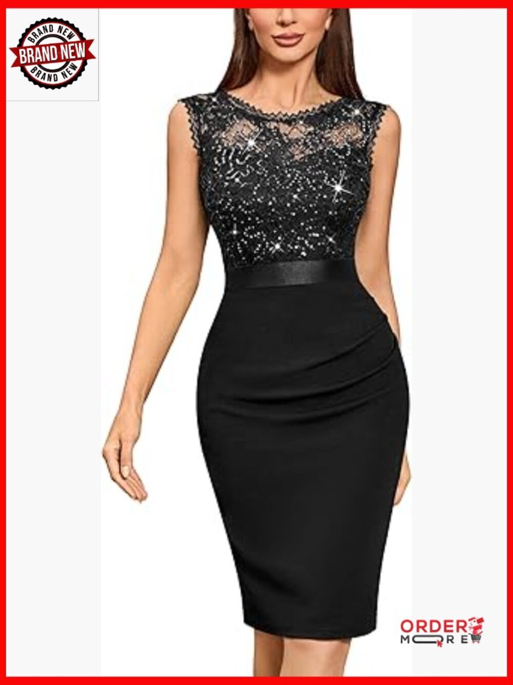 Retro Sequin Floral Lace Cocktail Ruffle Slim Fit Mini Dress